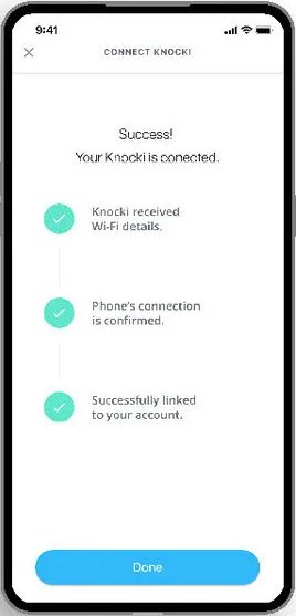 Revised step 2: Connect the Knocki