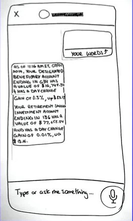 Sketch: one long paragraph listing two accounts